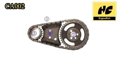 Cimarron 2.8-W(173) V6 85-88 Timing Chain Kit