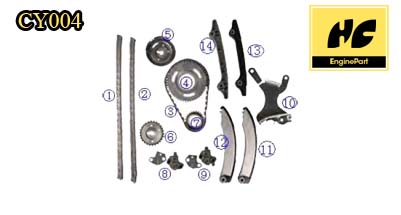 Chrylser 3.7L SOHC V6 01-03 Timing chain kit