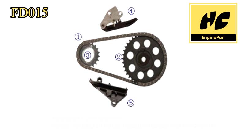 Ford 2.9-T(177) V6 1986-92 Timing Chain Kit