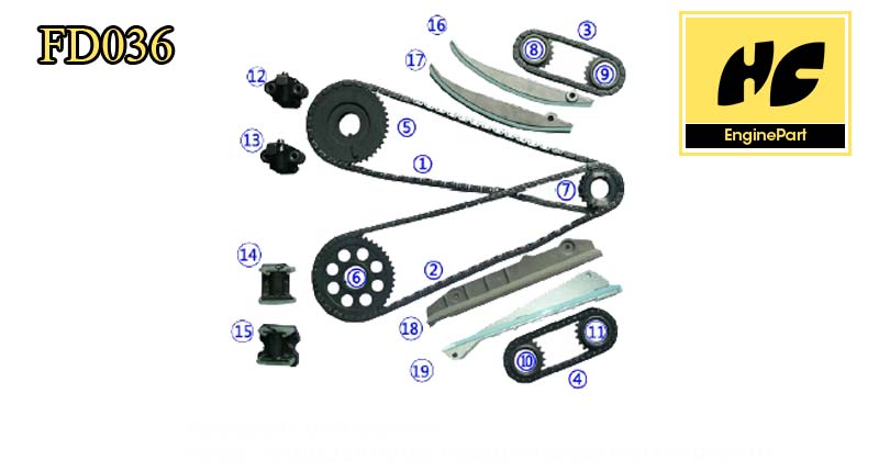 Ford 4.6L 2003-2005 Timing Chain Kit