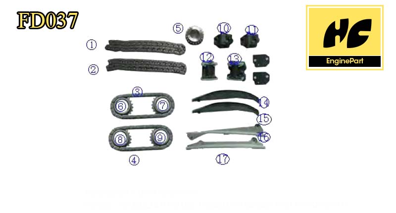 Ford Truck 5.4L1998-2000 Timing Chain Kit