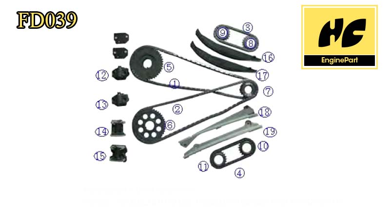 Ford 5.4L 1998-2000 Timing Chain Kit