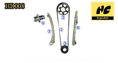 S2000 2Dr Base 2.0L Ka6Mt Timing Chain Kit