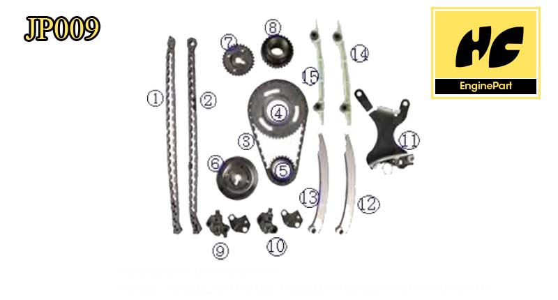 Jeep 4.7-J,N 2002-08 Timing Chain Kit