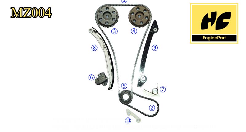 Mazda 2.3-B Timing Chain Kit