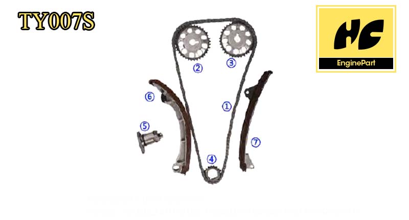 toyota 4ZZ-FE engine timing chain kits