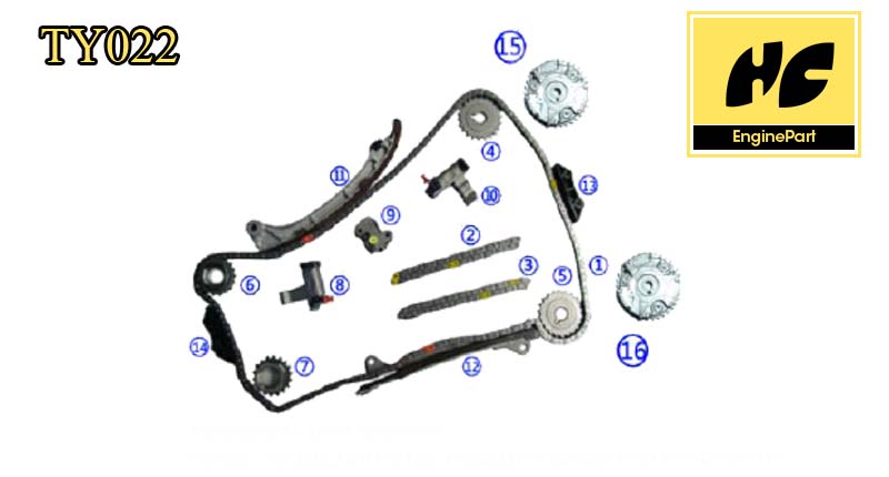 2007 Toyota Camry Timing Chain Kit